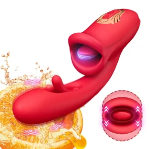ויברטור מלקק מנשק חודר 3 פעולות ב1 SEXY BOXXX